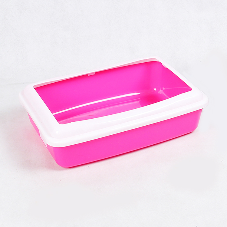 Waterproof Big Pet Products Cleaning Reusable Plastic Cat Toilet Trainer Trays Customized Cat Litter Box