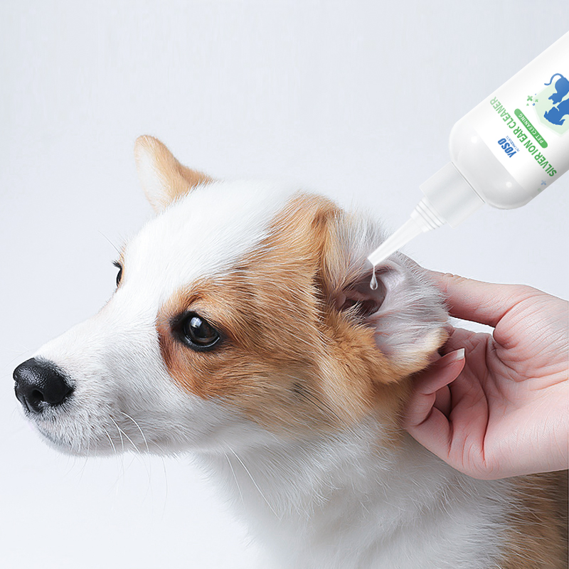 50ml Pet Silver Clear Ear Care Solution Silver Ion Ear Cleaner