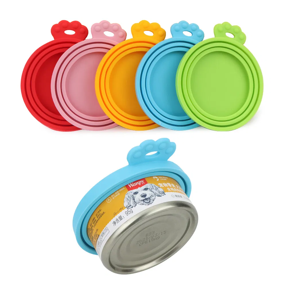 BPA Free Silicone Pet Food Can Cover Food Storage Keeping Fresh