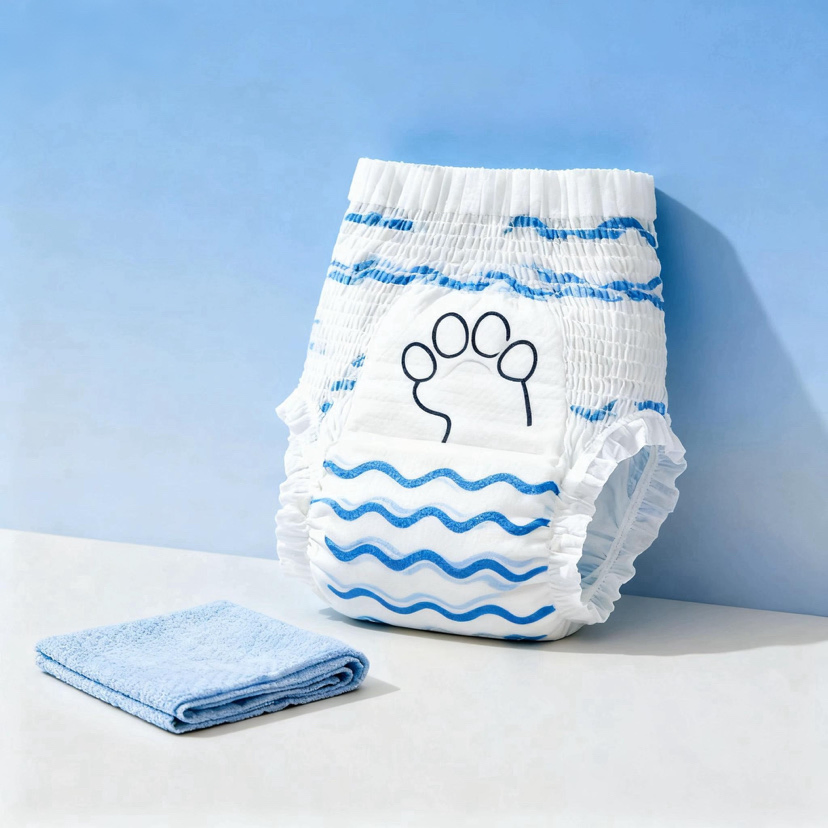 Eco-Friendly Bamboo Pet Diapers for Female Dogs' Comfort