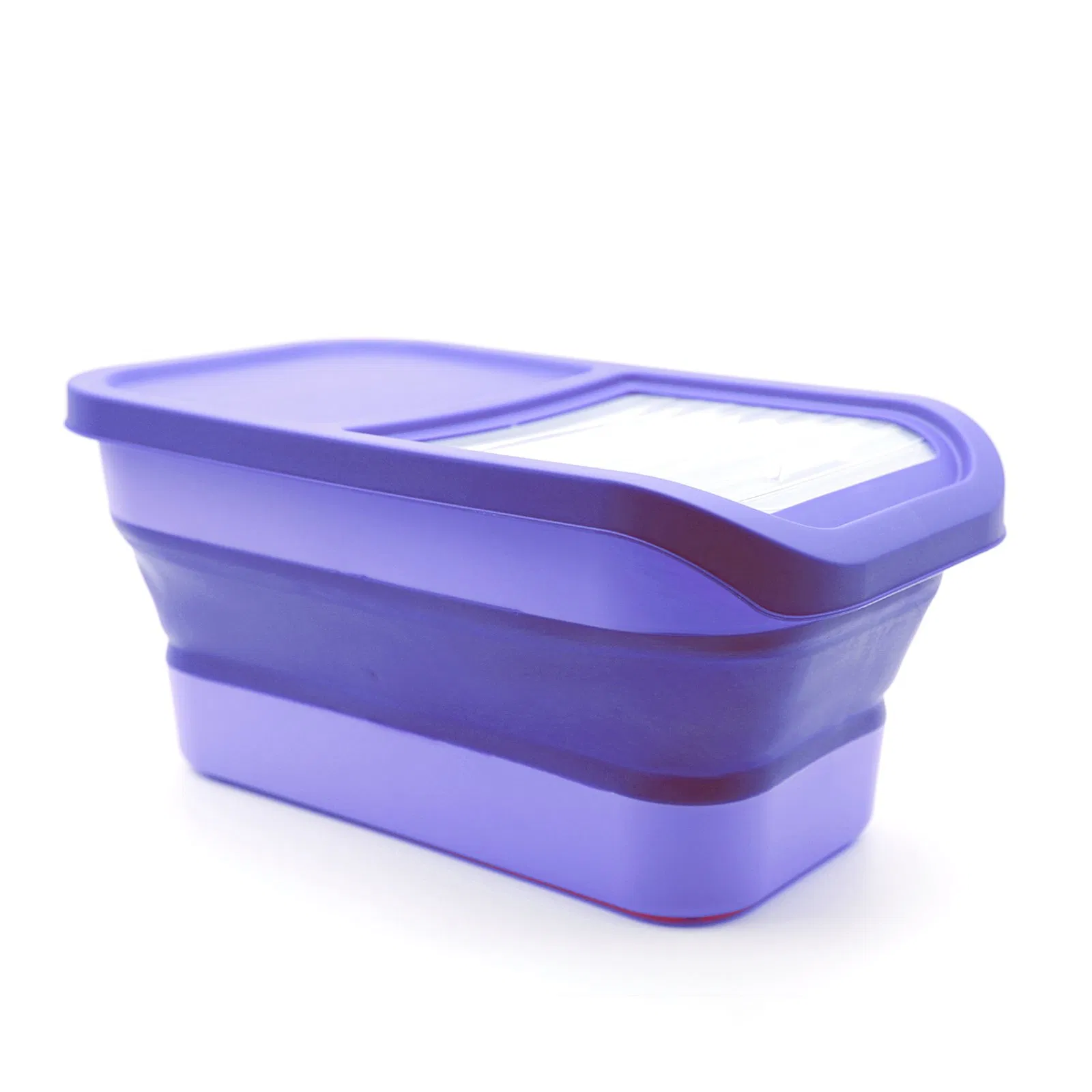 Silicone Folding Pet Food Container Cat Dog Food Storage Bucket