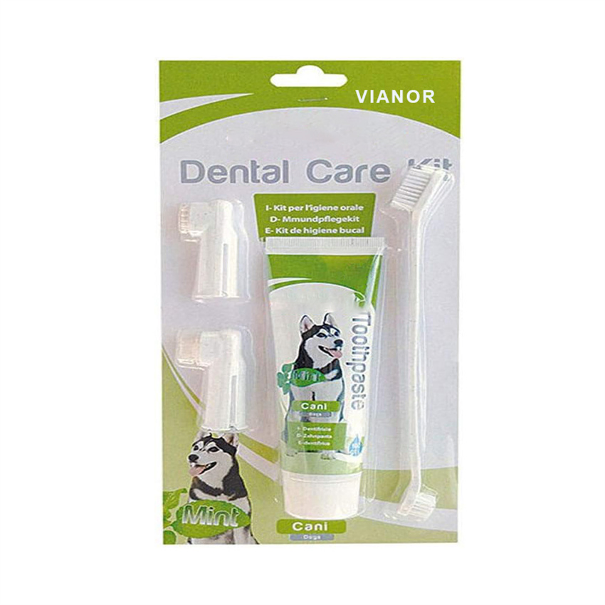 New Arrival Organic Dog Toothpaste Toothpaste with Toothbrush Private Label for Pet Cleaning