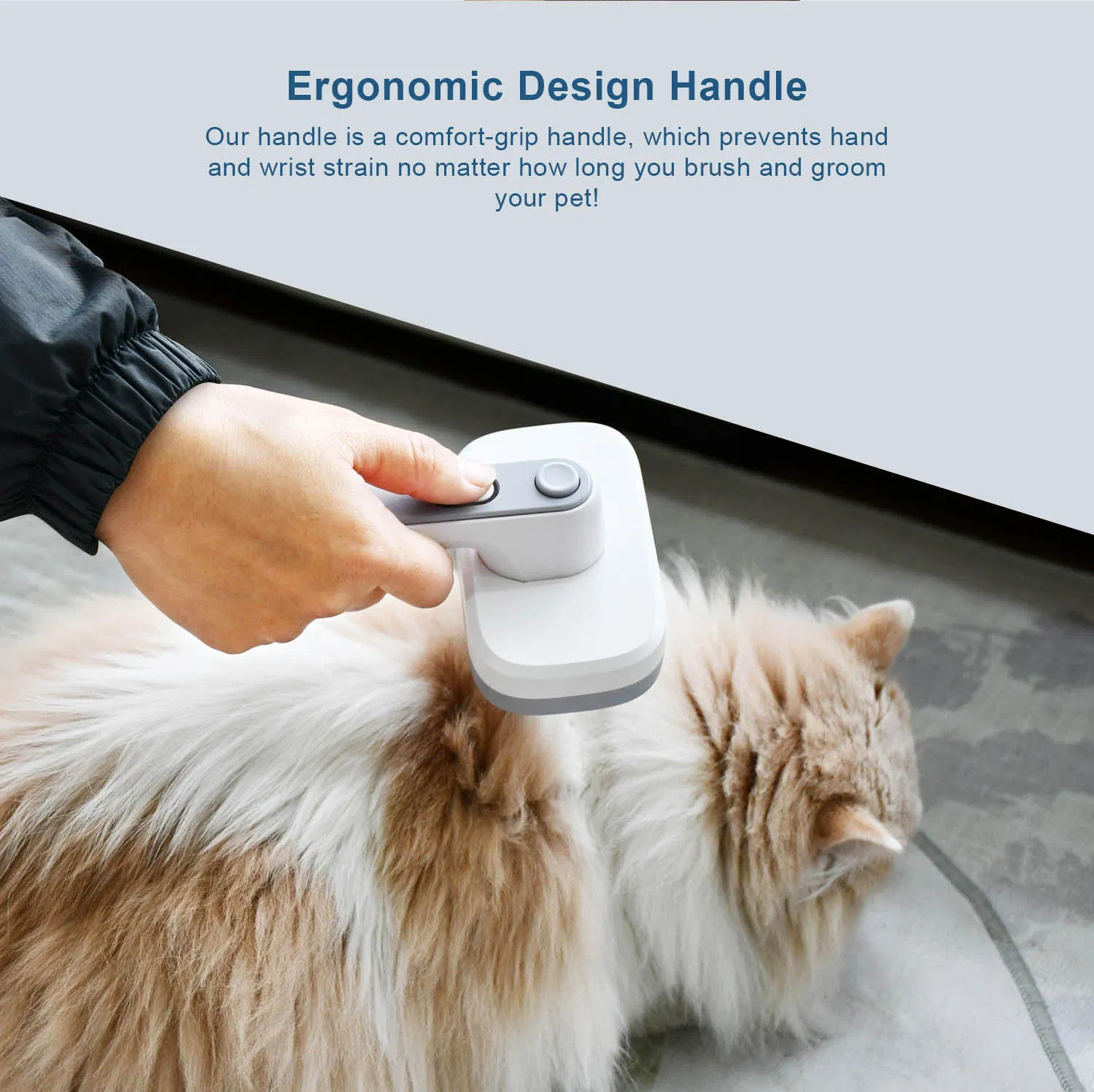 Pet Self-Cleaning Grooming Brush with Negative Ion for Dogs and Cats