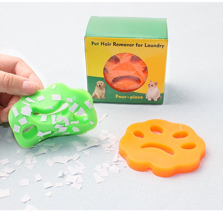 4PCS Silicone Pet Hair Remover Sticky for Washing Machine