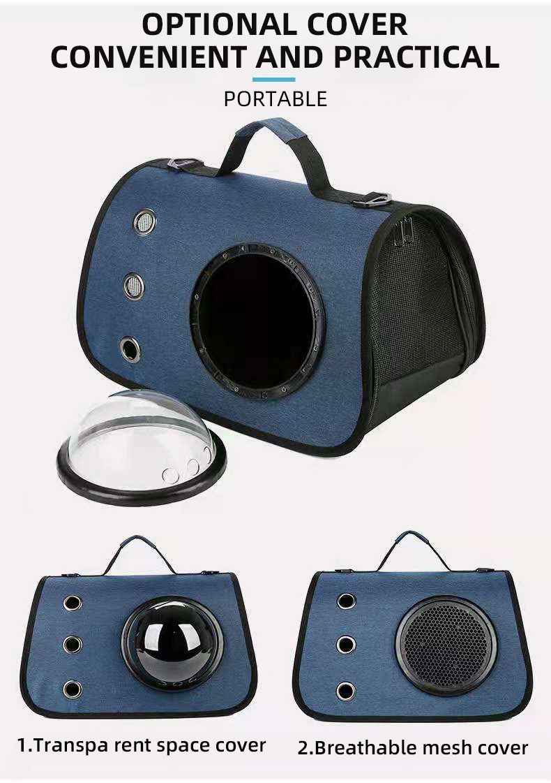Portabel Breathable Travel Cage Transparent Capsules Cat Dog Pet Carrier