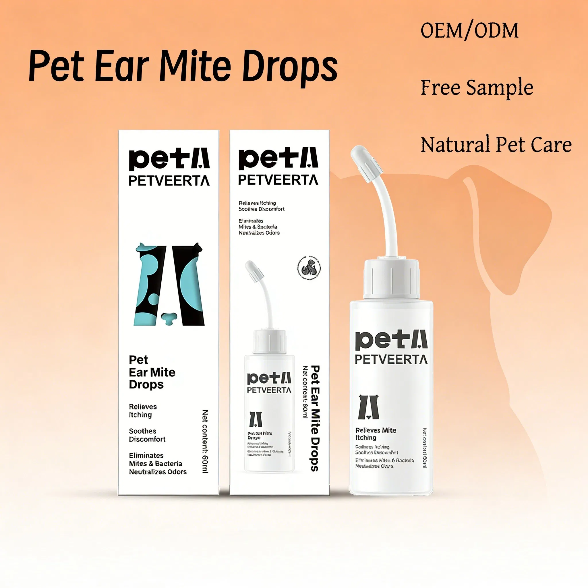 Non Sting Pet Ear Cleaner Formulated for Sensitive Canine and Feline Ears