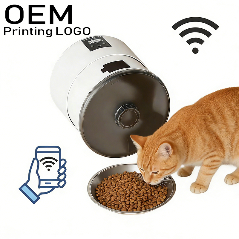 Rotatable Smart Pet Feeder with WiFi Application Automatic Electric Cat Dog Bowl