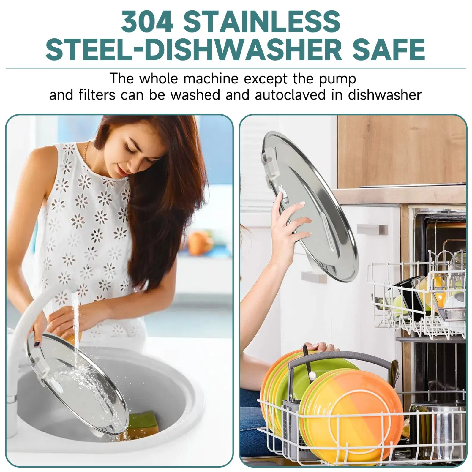 108oz 3.2L Pet Feeding Water Fountain with Water Level Window