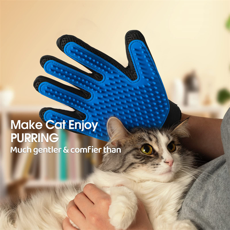 Pet Grooming Glove Brush Pet Hair Remover Glove