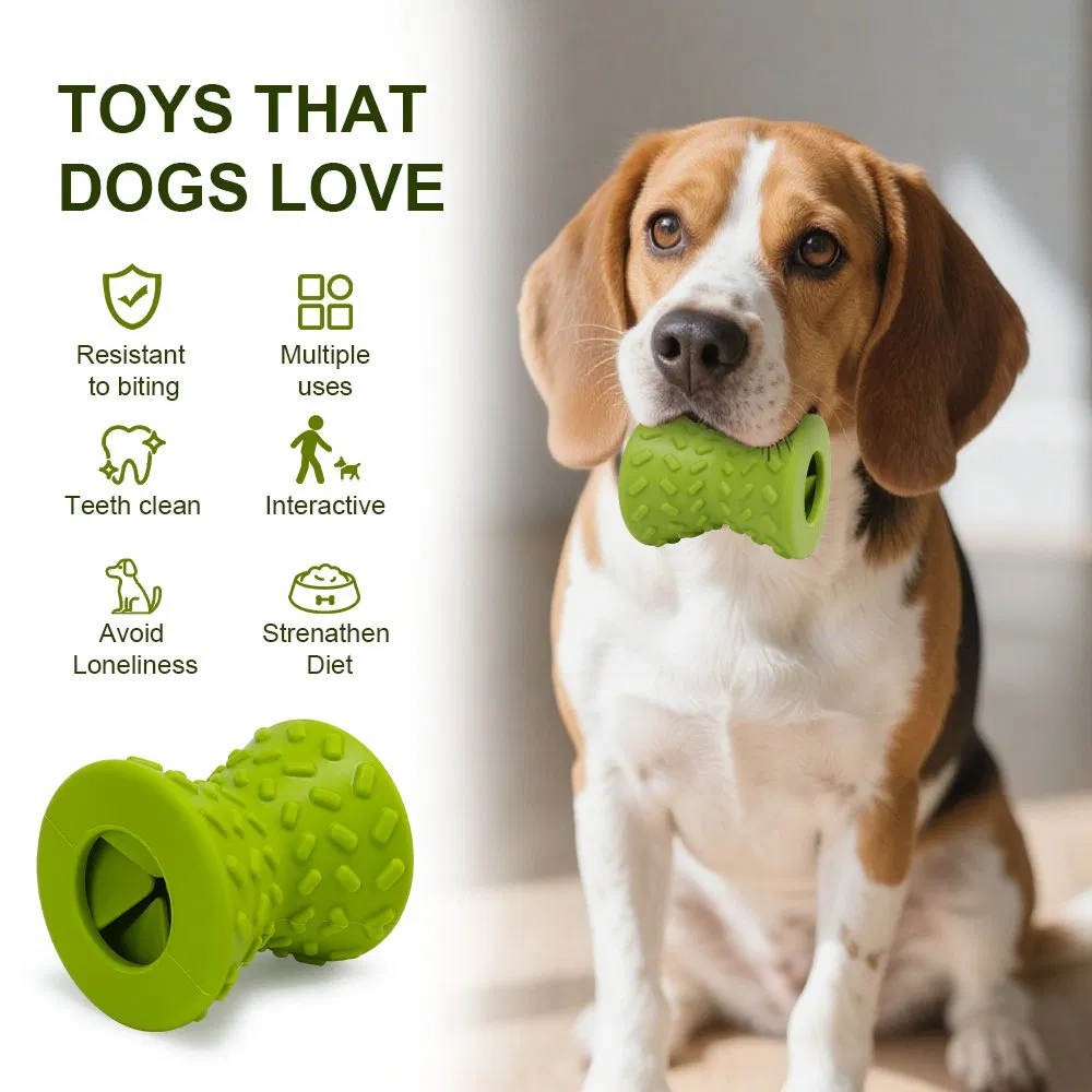 Interactive Durable Tooth Cleaning Pet Dogs Feeder Leakage Food Treat Training Chew Snack Toys