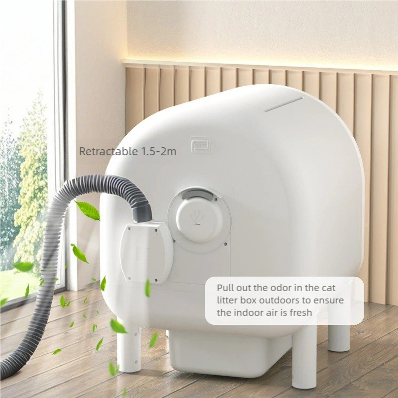 Pet Product Automatic Cleaning Litter Box with Waste Compaction and Odor Elimination