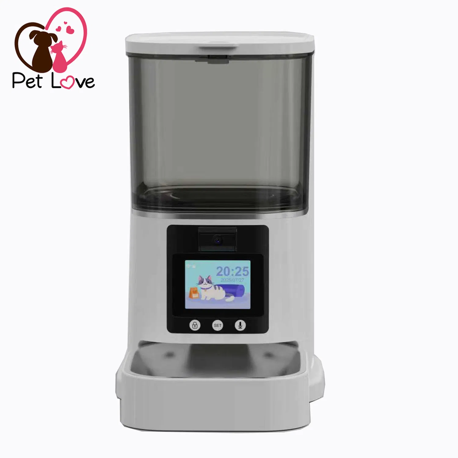 Smart Pet Feeder with 4MP Camera WiFi APP Control Bebedouro Para Gatos