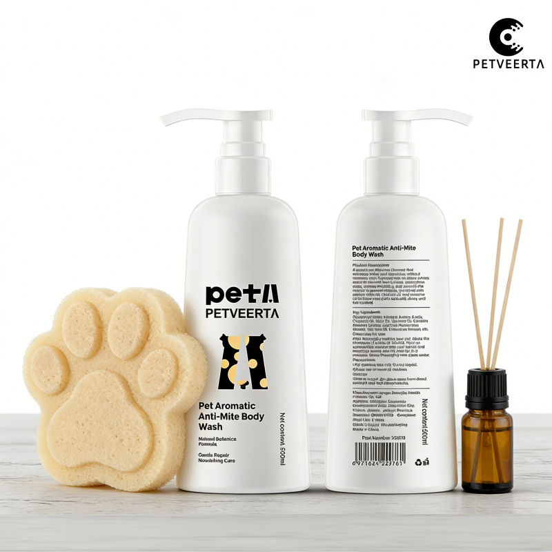 Non-Irritating Pet Aromatic Mite-Removal Shampoo for All Breeds