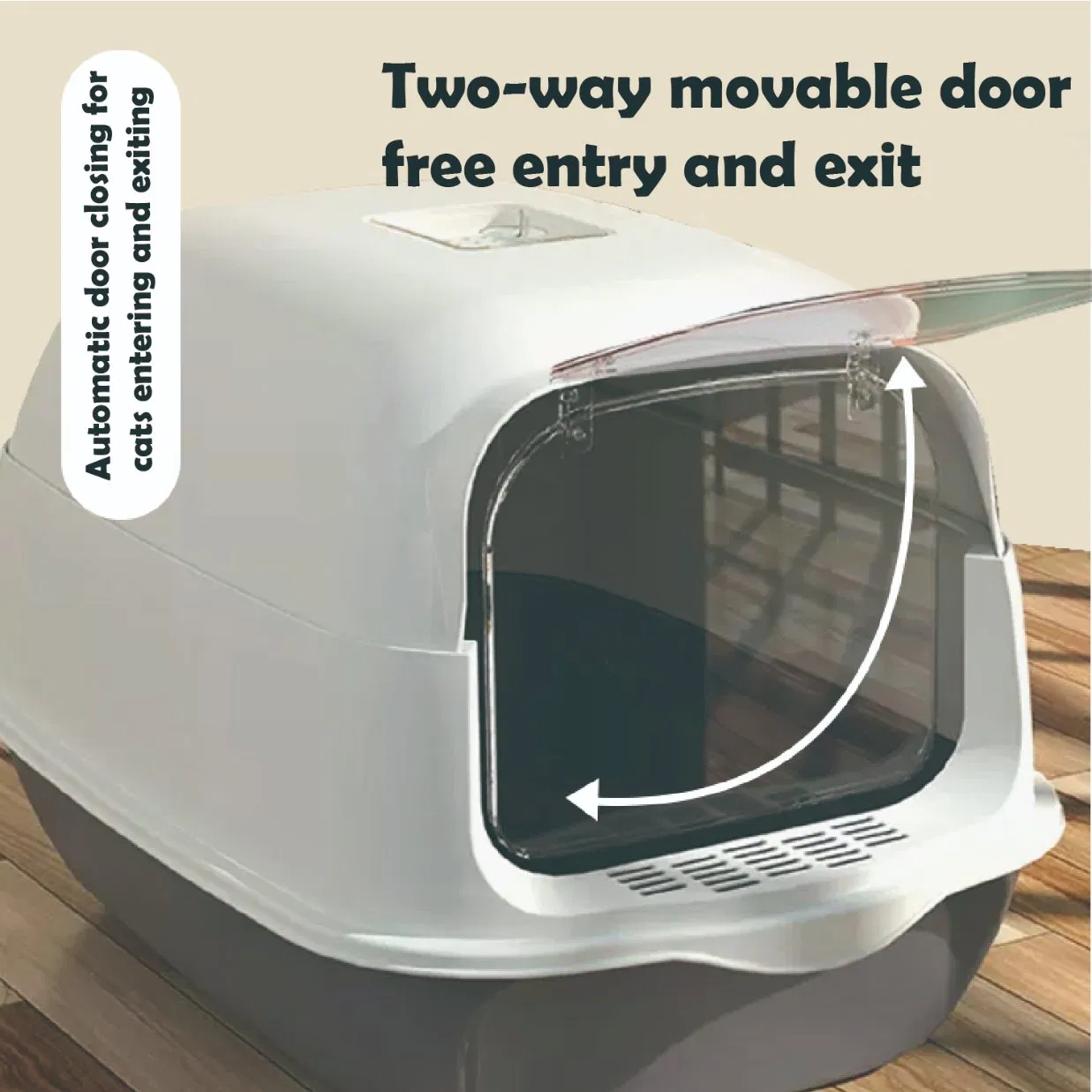 Cat Litter Box Plastic Cats Sandbox Toilet Pet Cleaning Cat Toilet Products