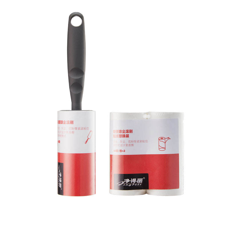 Custom Logo Adhesive 10cm 30 60 90 100 Sheets Spiral Tear Paper Sticky Tape Lint Roller Pet Hair Remover for Clothes Cleaning