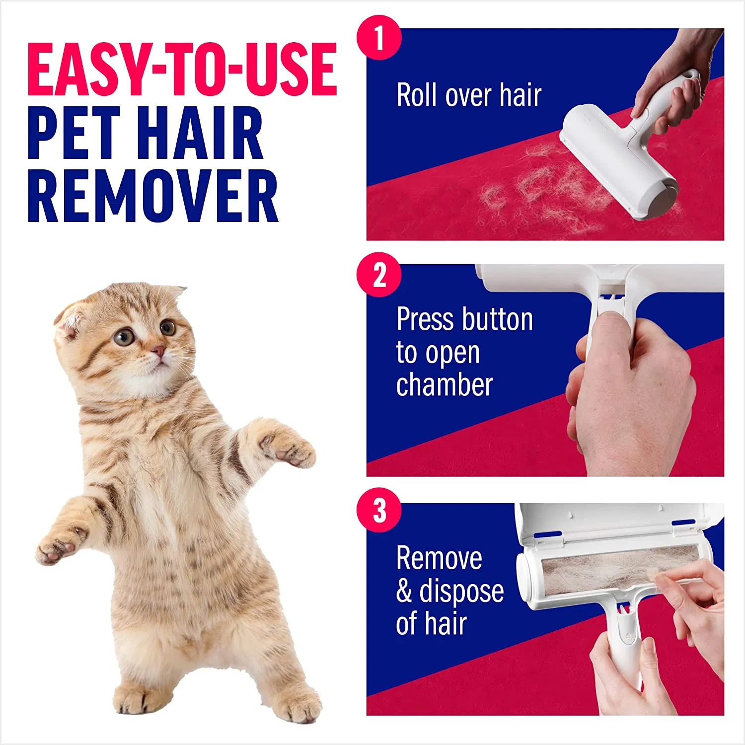 Hot Sale Reusable Portable Clothes Multifunctional Pet Hair Remover