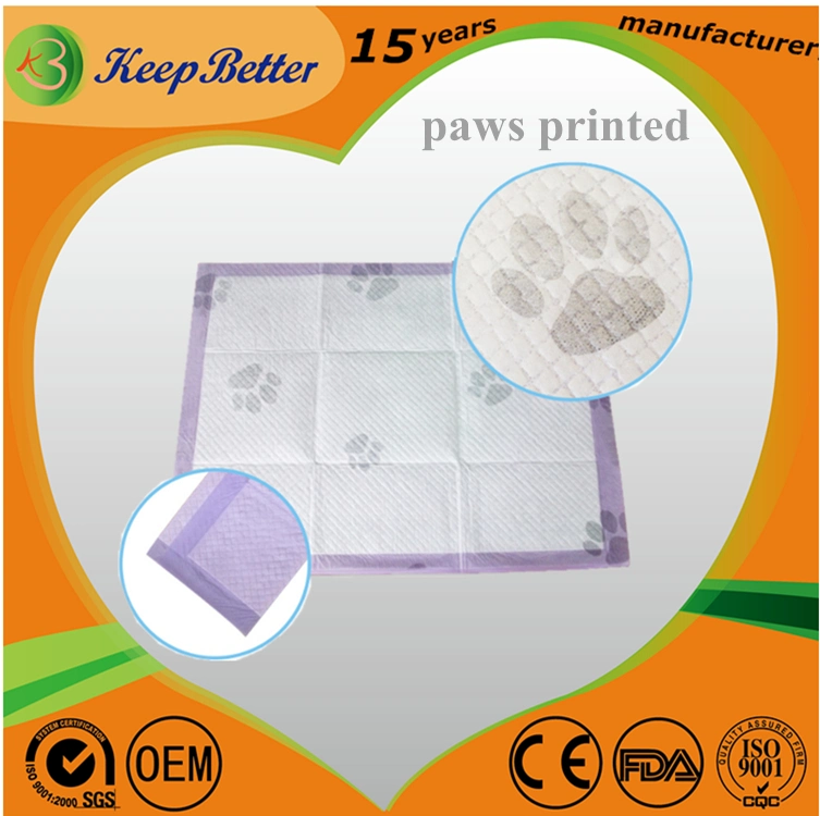 Pet Supply Disposable Anti-Slippery Sticker Pet Dog Puppy Training PEE Urine Pad Wee Wee Hygienic Sanitary Mat Under Pad