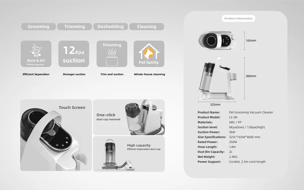 Pet Grooming Vacuum Cleaner