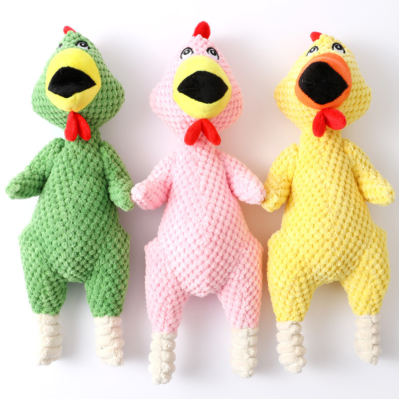 Unique Chicken Pet Toys Plush Dog Cat Toy Sound Clearly Pet Chew Biting Toy