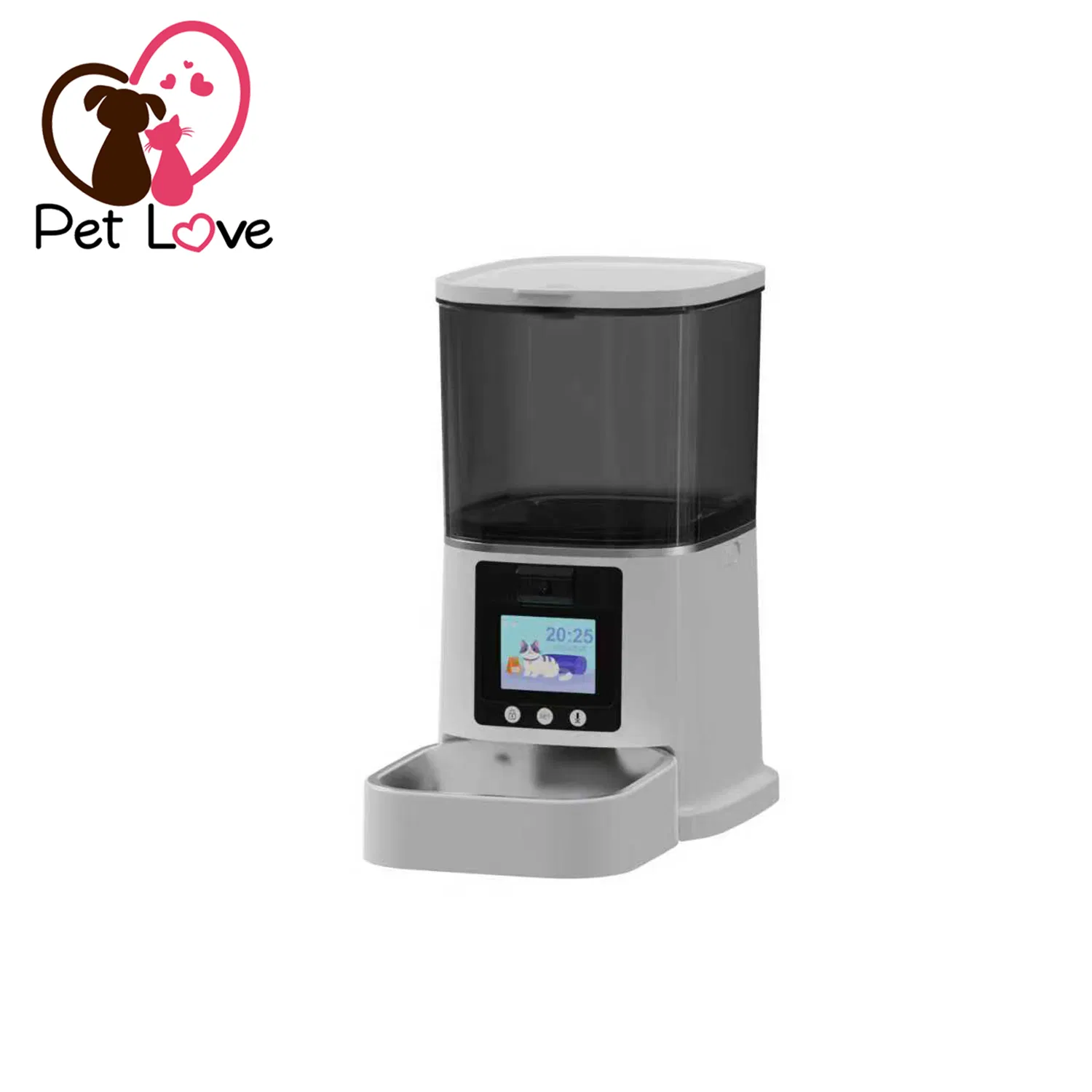 Smart Pet Feeder with 4MP Camera WiFi APP Control Bebedouro Para Gatos