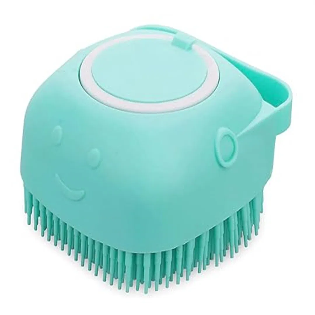 Pet Bath Massage Brush Puppy Dog Cat Grooming Clean Soft