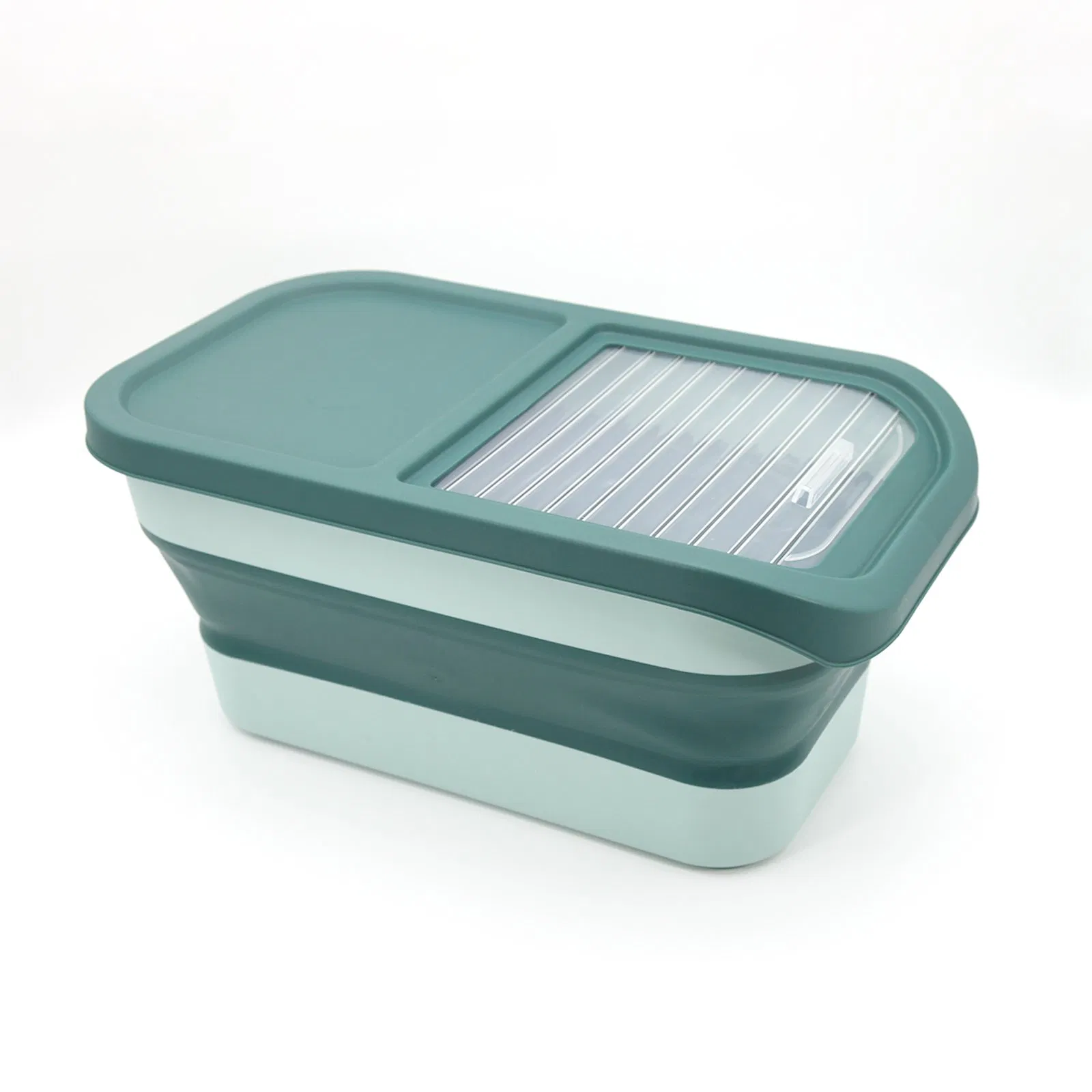 Silicone Folding Pet Food Container Cat Dog Food Storage Bucket