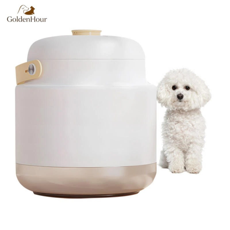 Portable Pet Dry Food Storage Real-Time Vacuum Status with Measuring Cup