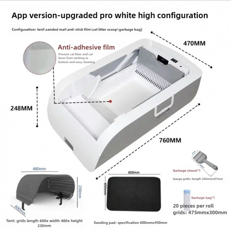 Wholesale Automatic Self-Cleaning Cat Litter Boxes Odor-Free Design Bulk Order Discounts &amp; OEM Branding for Pet Suppliers &amp; Retailers