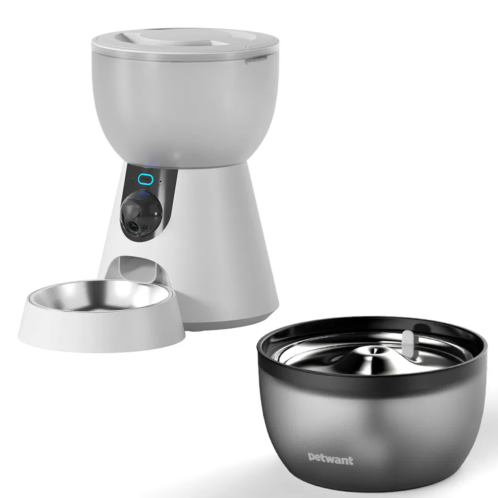 Automatic Cat and Dog Robot Food Dispenser Intelligent Visible Smart Pet Feeder