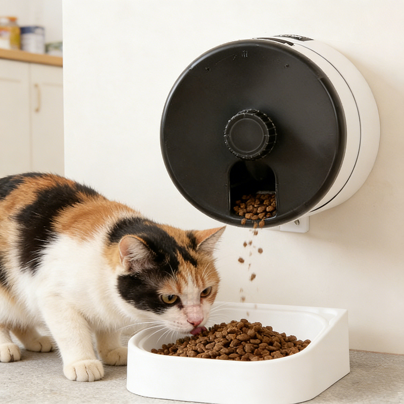 Rotatable Smart Pet Feeder with WiFi Application Automatic Electric Cat Dog Bowl