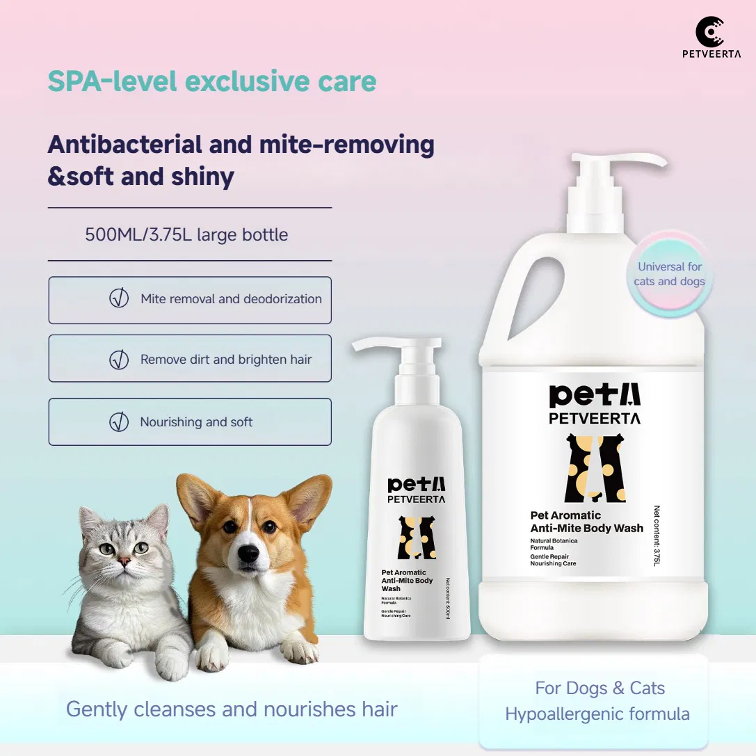 Non-Irritating Pet Aromatic Mite-Removal Shampoo for All Breeds