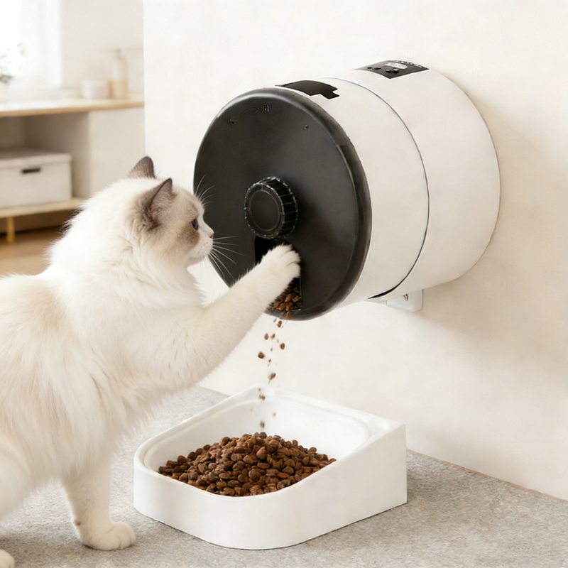 Rotatable Smart Pet Feeder with WiFi Application Automatic Electric Cat Dog Bowl