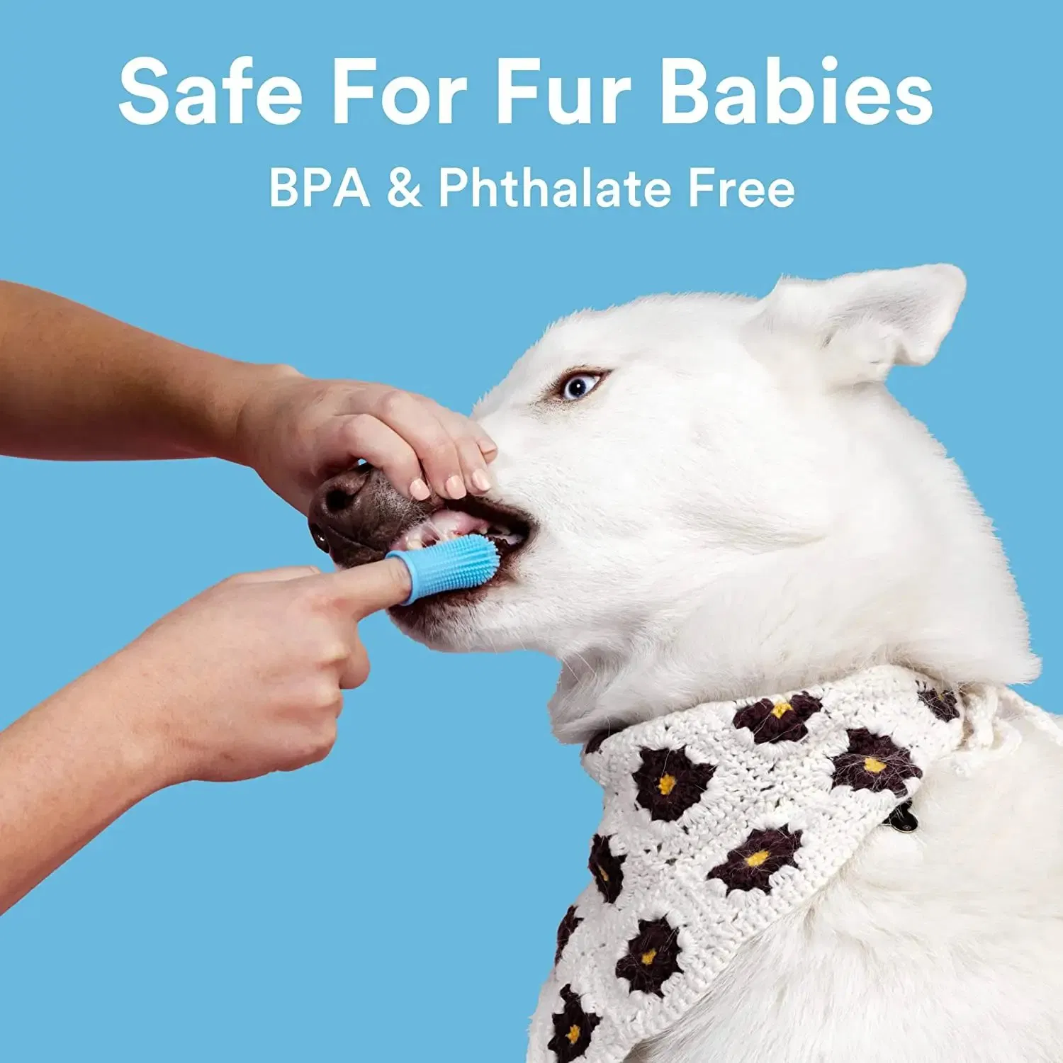 Dog Super Soft Pet Finger Toothbrush Teeth Cleaning Bad Breath Care Nontoxic Silicone Tooth Brush Tool Dog Cat Cleaning Supplies Pet Teeth Oral Cleaning Brush