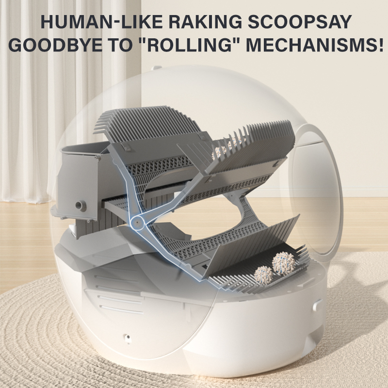 2024 Pet Products Smart Cat Toilet Self-Cleaning Litter Sands Automatic Cat Litter Box