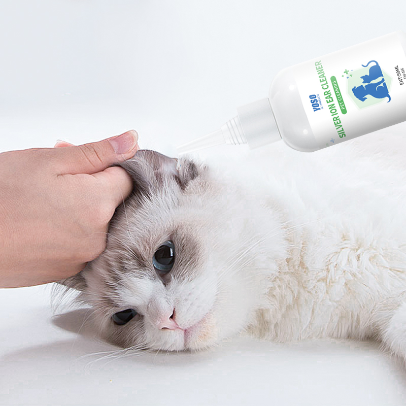 50ml Pet Silver Clear Ear Care Solution Silver Ion Ear Cleaner