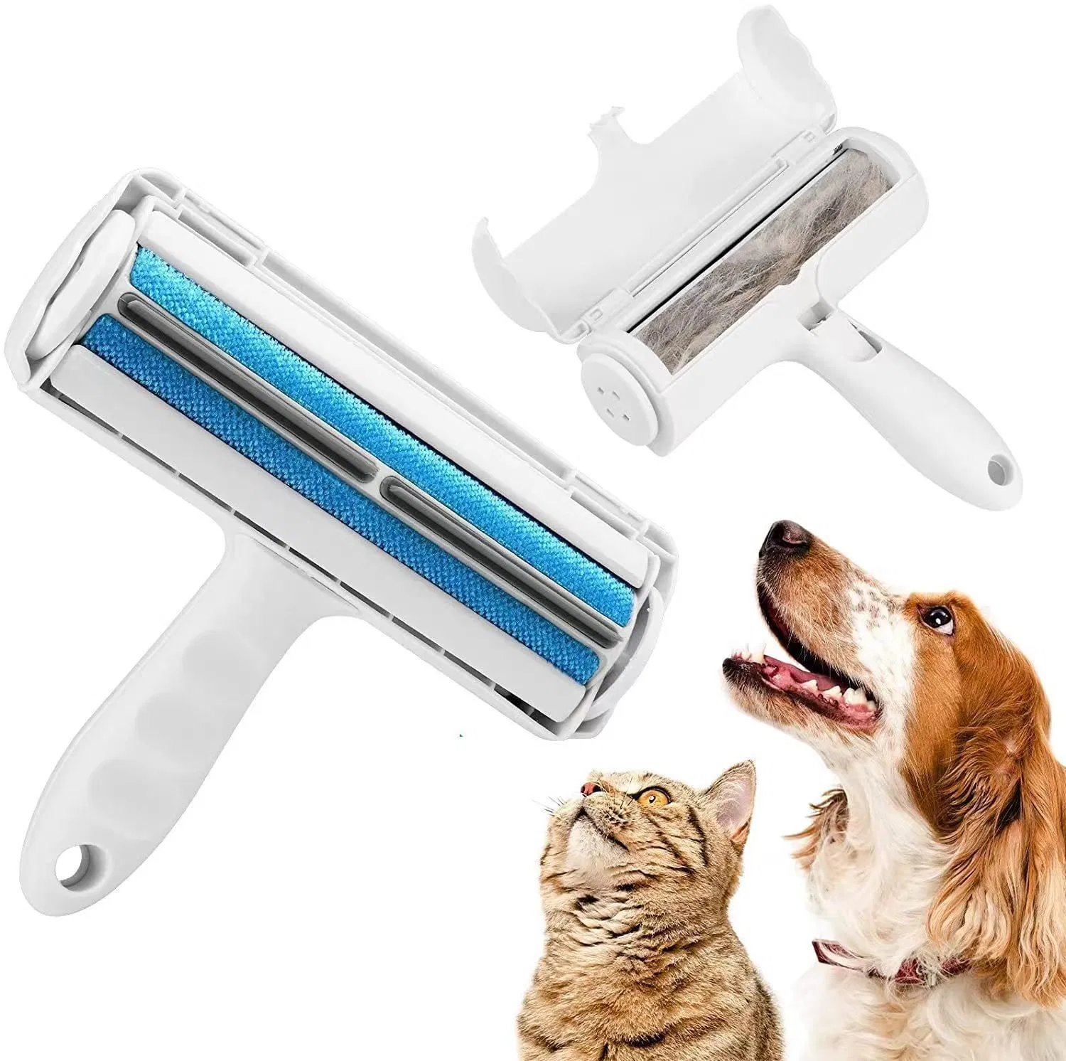Fur Removal Tool Pet Hair Remover Roller Brush Reusable Pet Hair Remover for Dog and Cats