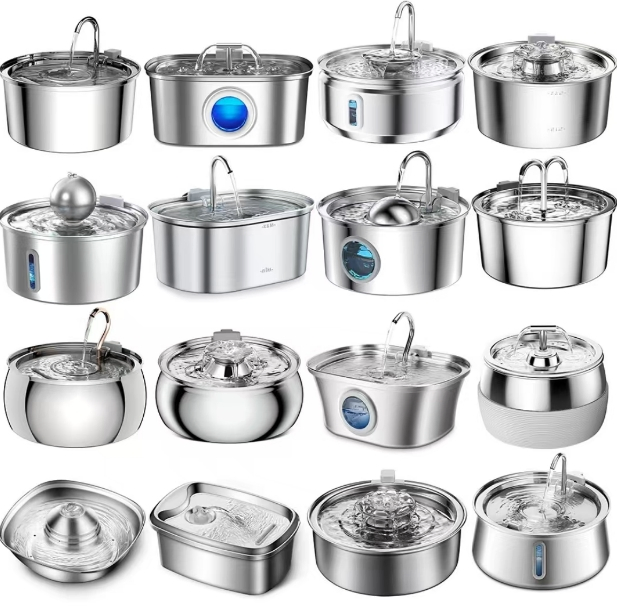 Stainless Steel Cat Water Fountain 3.2L Pet Water Fountain Dog Water Dispenser Automatic Cat Fountain Dog Bowls Cat Products