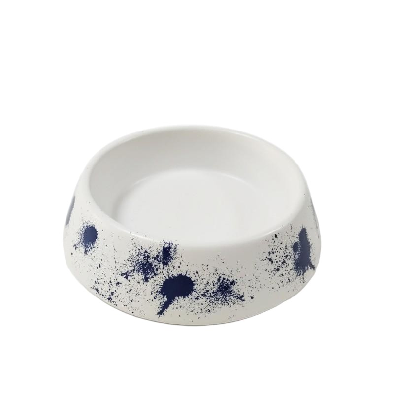 Simple Chinese-Style Ceramic Pet Cat and Dog Bowls