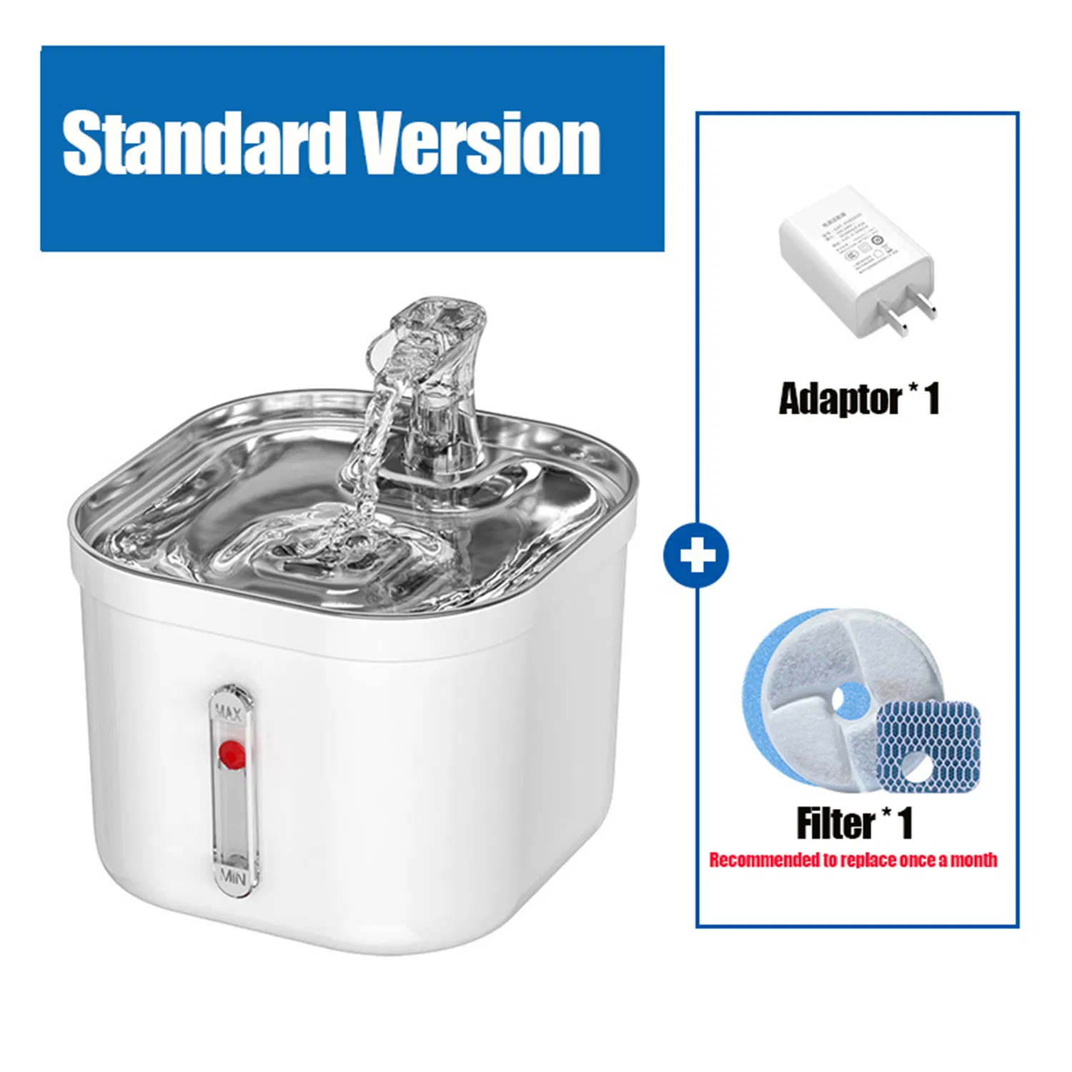 Automatic Pet Water Dispenser Stainless Steel Indoor Circulating Water Fountain