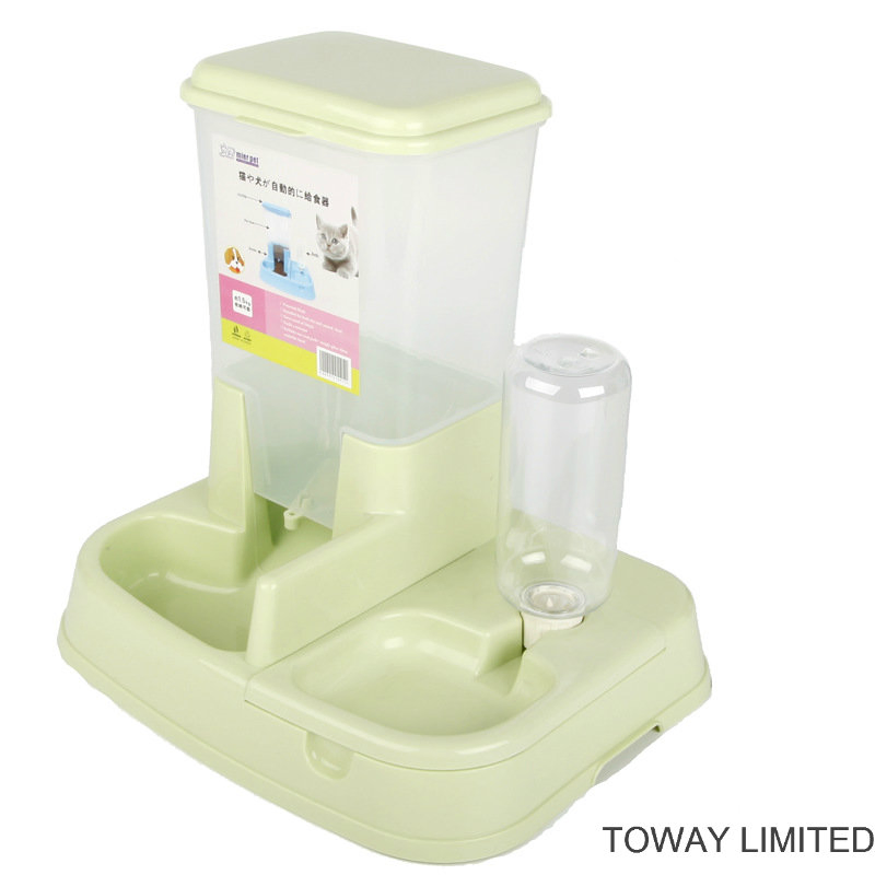 Quality Pet Water Fountain with Automatic Dog Cat Feeder
