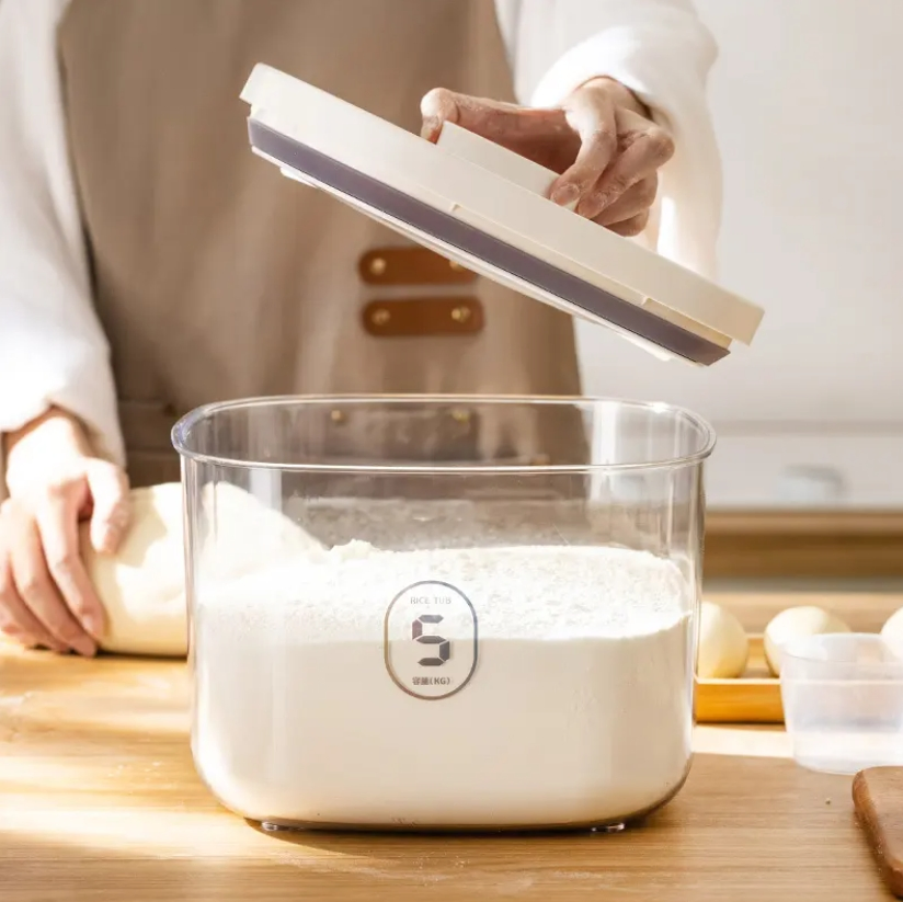 Pet Rice Container Storage Food Cereal Container Bins