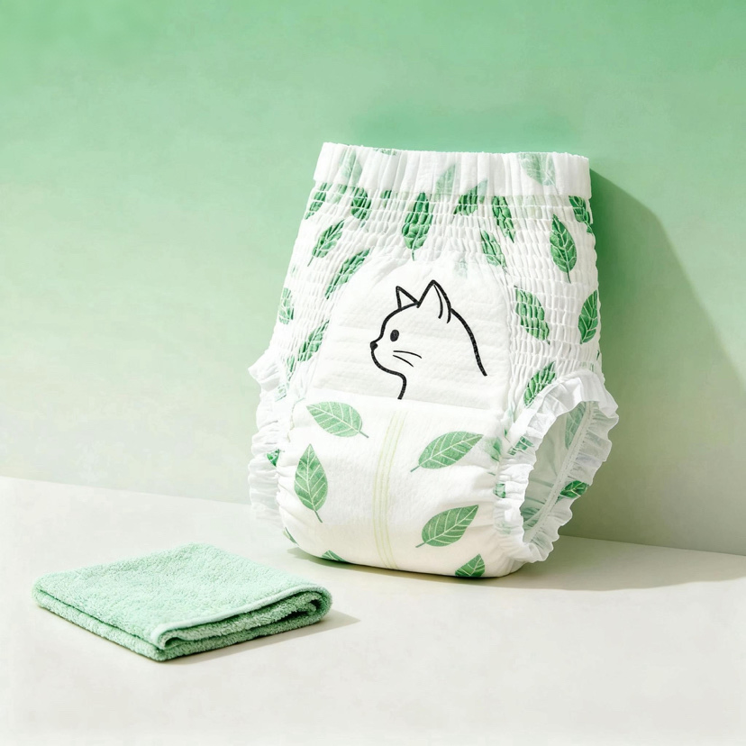 Eco-Friendly Bamboo Pet Diapers for Female Dogs' Comfort