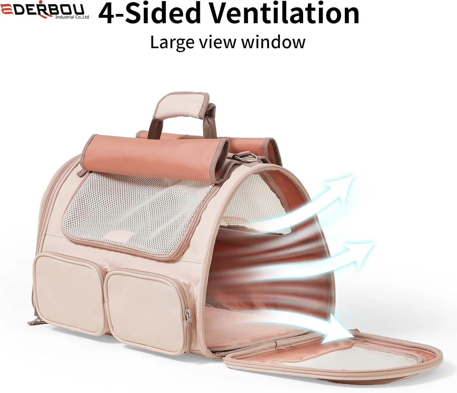 Pet Carrier for Large Cats, Soft-Sided Cat Carrier for Medium Big Cats and Puppy up to 20lbs, Washable Dog Carrier Privacy Protection for Home Outdoor Travel