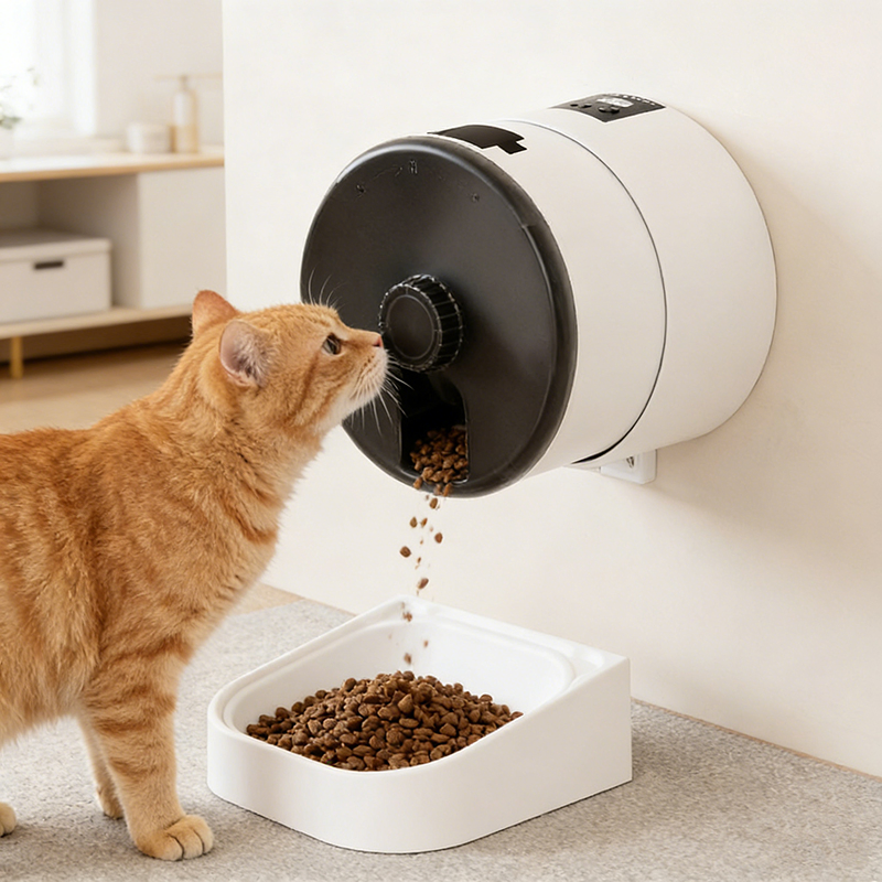 Rotatable Smart Pet Feeder with WiFi Application Automatic Electric Cat Dog Bowl
