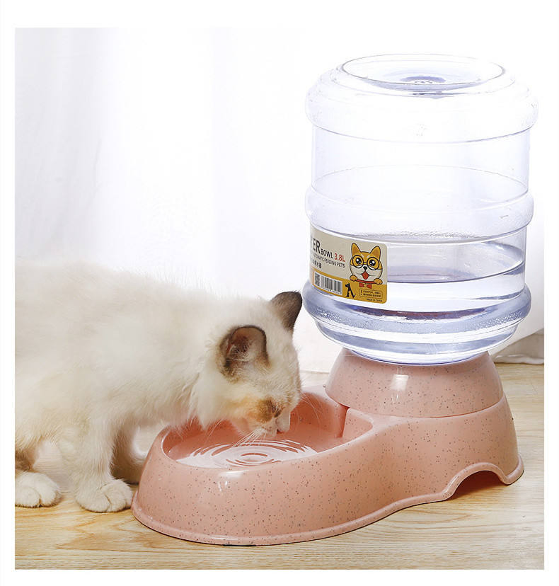 Customized Logo Acceptable Pet Accessories Automatic Cat Food Water Dispenser Bottle Bowl Pet Dog Feeder Alimentador Y Dispensador PARA Mascotas