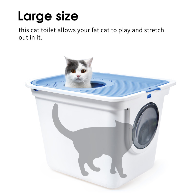 Pet Grooming Cat Litter Box Cat Toliet Cleaning Box