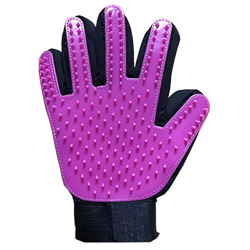 Blue Hair Remove Gloves for Dogs Cats Horses Pet Grooming Gloves