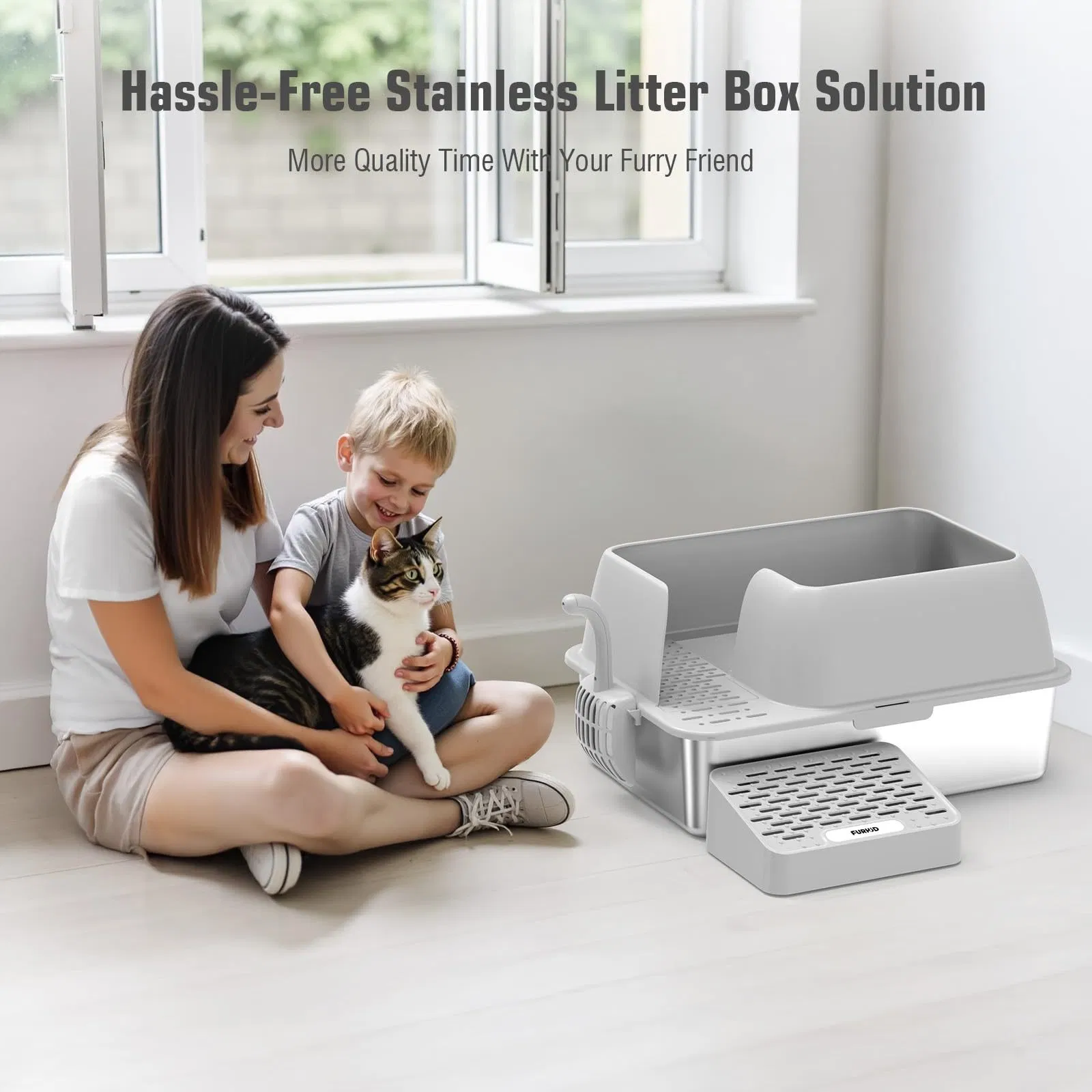 Customized Logo Pet Cat Liner Litter Box
