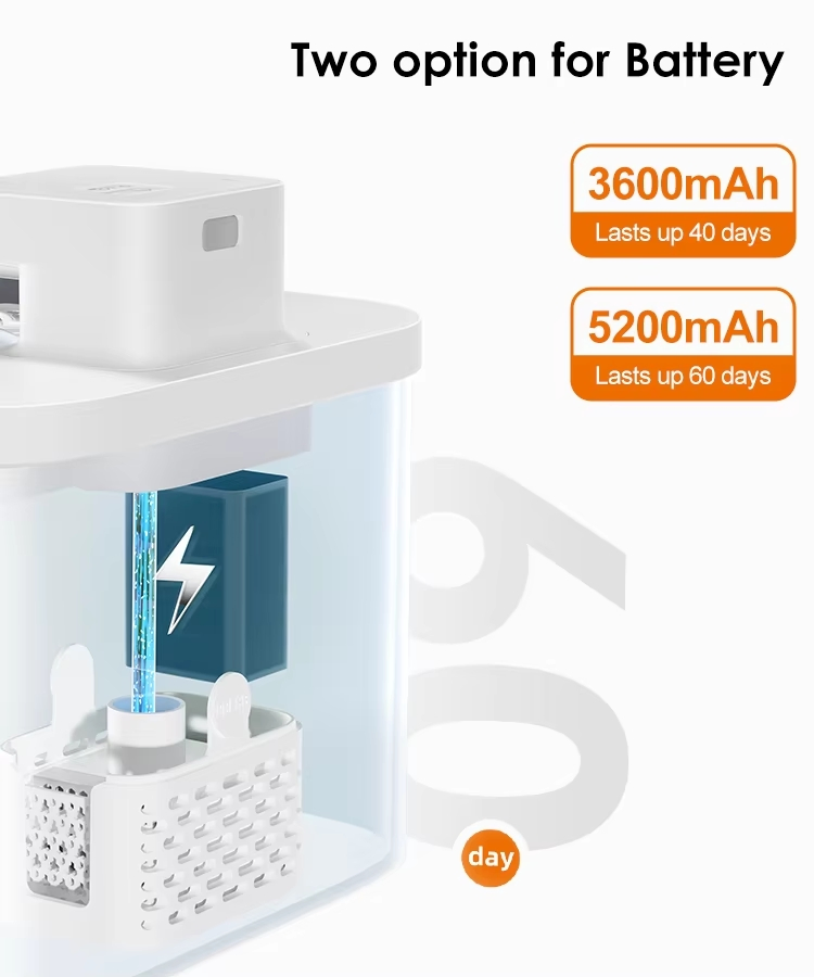Lasting Power Water Shortage Warning Pet Water Fountain for Dog