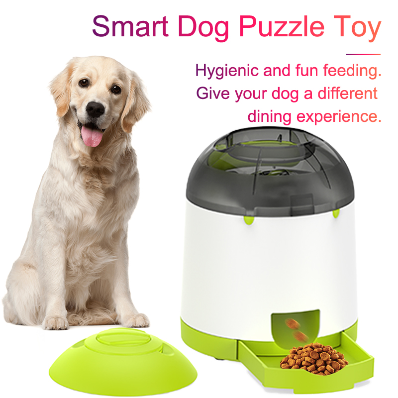 Pet Remote-Controlled Interactive Smart Dog Puzzle Feeder with 280 Ml Capacity